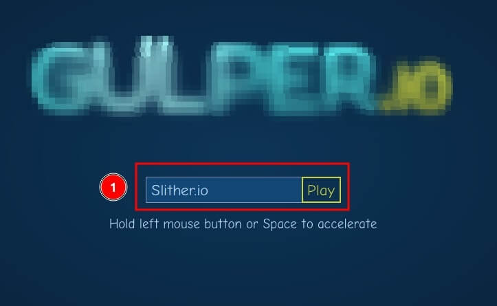 Choose a nickname in slither.io