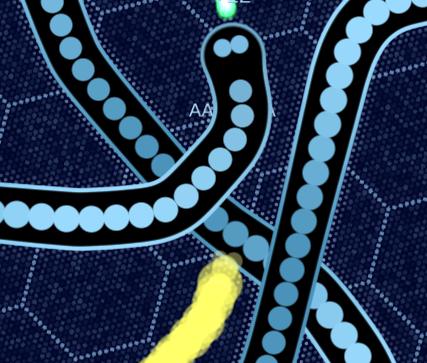 Avoid collisions with other snakes in slither.io
