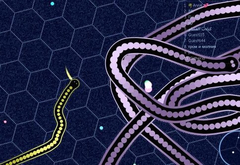 Controlling the snake in slither.io